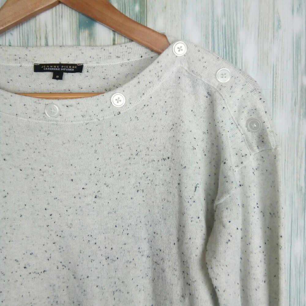 Jeanne Pierre Cashmere Infused Boat Neck Small - Picture 3 of 8